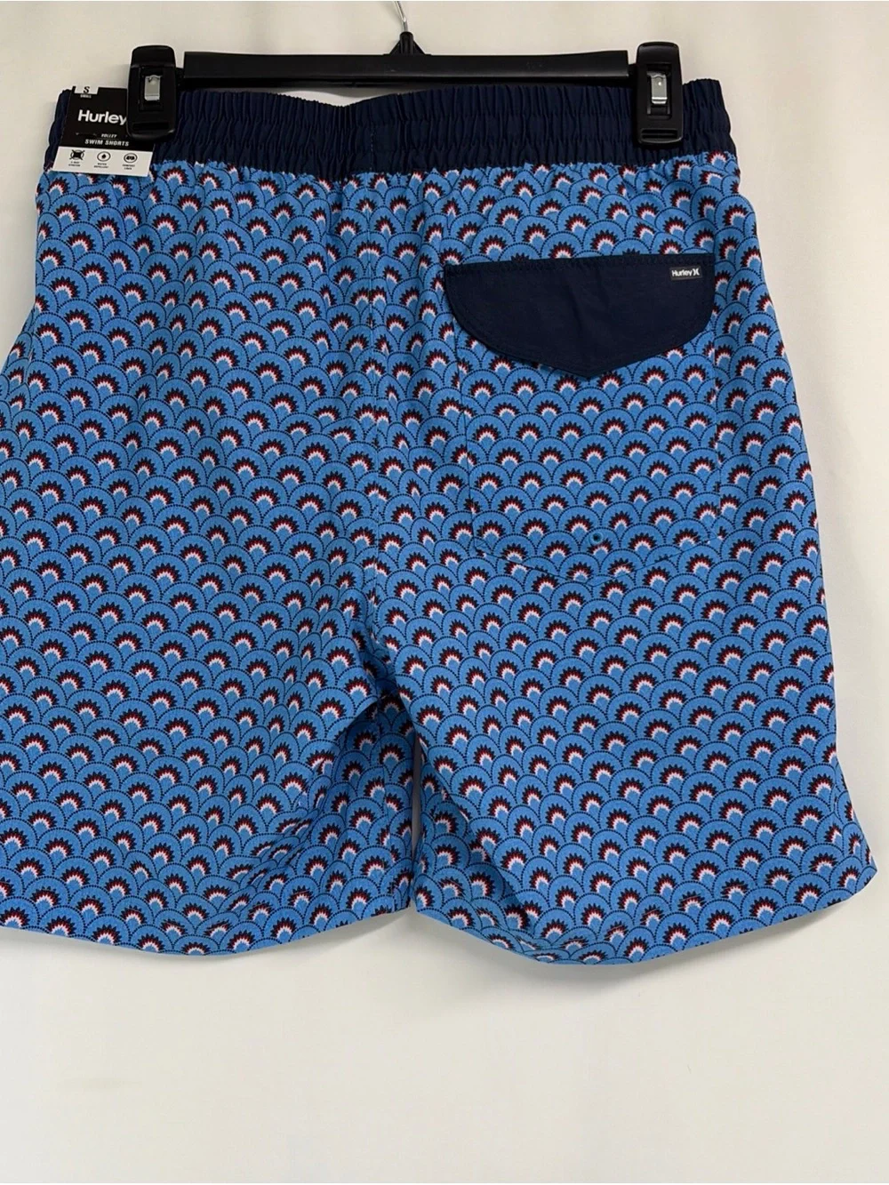 NWT Hurley Men’s Small Bliss Blue American Burst Volley Swim Shorts $50